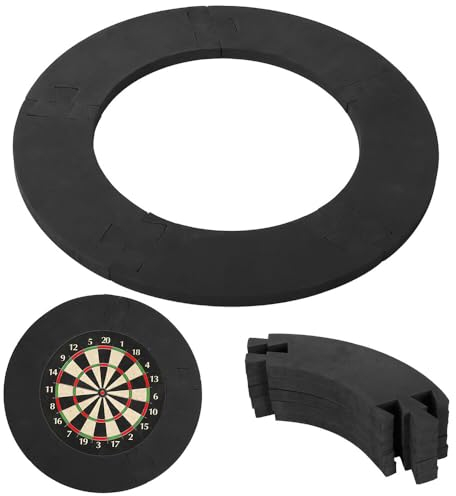 Mineup Dart Catchring Surround, 5pcs Dart Surround Auffangring, 45cm Dartscheibe Schutzring, Dartscheibe Wand Schutz, Dartboard Surround Eva, Dartscheiben-Einfassung, Geeignet für Standard Dartboards