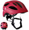 Kinderfahrradhelm Herz rot | Fahrradhelm für Kinder von 6-12 Jahren für Fahrräder, Skateboards, Mountainbikes, Skates, mit abnehmbaren Polstern und Einstellbarer Größe |