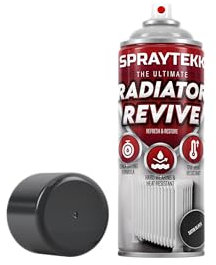 SPRAYTEKK Radiator Spray Paint | Heat Resistant up to 170°C | All-in-One Primer, Undercoat & Topcoat | Fast Drying, Anti-Rust | For Radiators, Pipes, Boilers & Hot Water Tanks (Satin Black, 2)