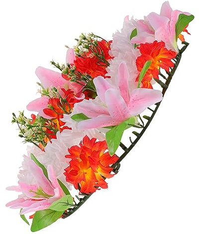 VICASKY di condoglianze realistica in fiori artificiali, per funerali, durevole e facile da pulire, per decorazioni di cimitero e feste funebri