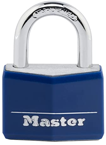 Master Lock 142DCM Cadenas à clé en aluminium Bleu