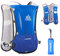 TRIWONDER 5L Ultraleichter Trinkrucksack, Trail Run Rucksack Trinkweste, Hydration Pack Fahrradrucksack für Marathon, Laufen, Camping, Wandern (Blau - mit 600ml Trinkflasche, Einheitsgröße)