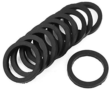 sourcing map 10 Stück O-Ring Schlauchdichtung 27mm Außendurchm. | Flache Gummischeibe, Für Wasserhahntülle