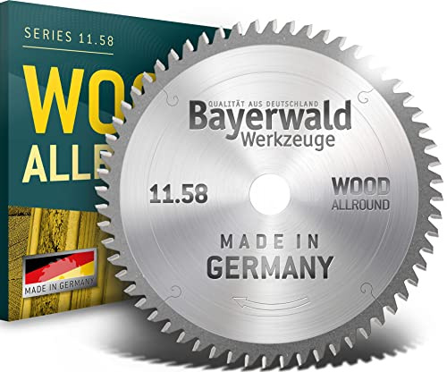 Bayerwald - HM Kreissägeblatt für Holz - Ø 209 mm x 3.0 mm x 30 mm | WZ negativ (64 Zähne) | für Kapp- & Gehrungssägen
