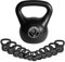 GORILLA SPORTS® Kettlebell - Einzeln 2kg - 20kg oder Set 17kg, 24kg, 30kg, 110kg, 113kg mit/ohne Ablage, Kunststoff - Kugelhantel, Kugelgewicht, Schwunghantel, Gewichten, Fitness, Krafttraining