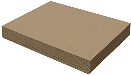 50 Blatt Spanplatte 22,9 x 30,5 cm – 30pt (Punkt) Medium Gewicht Brown Kraft Karton Scrapbook Blatt & Bilderrahmen (.030 Bremssattel Dick) Papier Board | Magicwater Netzteil