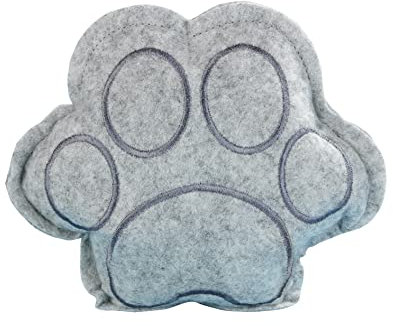 WENKO Raumentfeuchter TATZE, Poliestere, 18 x 3 x 18 cm, Grigio