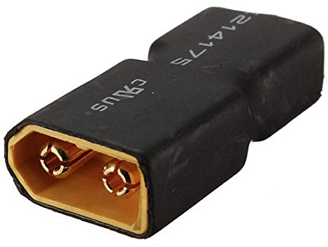1x Stück Premium Adapter XT60 Male auf T-Stecker T-Dean T-Connector Female Buchse für Lipo Akku Battery Hochstrom Adapterkabel 60A von Mr.Stecker Modellbau®