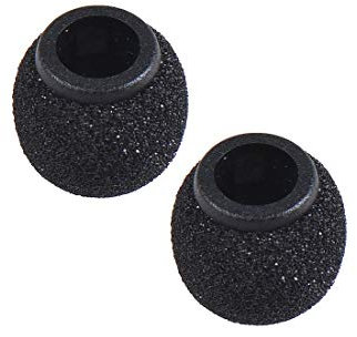 CANFON 2 Stück Mini-Größe, Ansteckmikrofon-Schaumstoffabdeckung, Lavalier-Mikrofon-Windschutzscheiben-Ersatz für Sony-Mikrofon