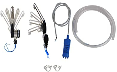 12V Tauchpumpe 10L/min + 12Volt Automatikwasserhahn Barwig Chrom + 1 Meter Frischwasserschlauch + 2x Schellen (ad-ideen)
