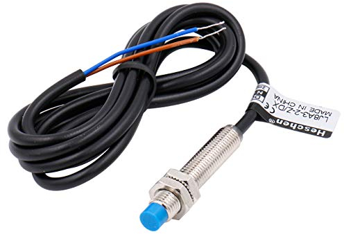 Heschen M8 Induktiver Näherungssensor Schalter Nicht Schildtyp LJ8A3-2-Z/DX Detektor 2mm 10-30VDC 200mA Normal Geschlossen(NC) 2-Draht