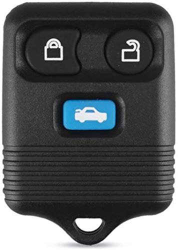 FOBTRONICS Brand New Replacement 3 Button Remote Key Fob Case Shell with Blue Rubber Buttons Pad for Ford Transit MK6 A56