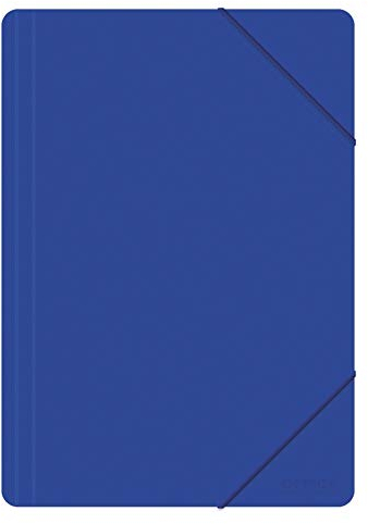 Dokumentenmappe Mit Gummiband OFFICE PRODUCTS A4 PP 500 Mikron 3 Klappen Blau / / Typ-3 Klappen/Art-Mit Gummiband/Material-Pp/Farbe-Blau/Format-A4 / Abmessungen (mm)-240x320