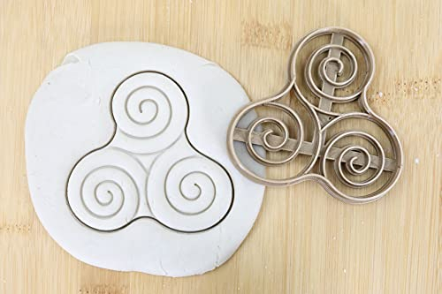 Triple Spiral cookie cutter Fondant Keksstempel/Ausstechform keksausstecher PLA ca.8cm