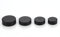 Copper Mirror Screws, Dia. 14mm Furniture Standoff Screw Decorative Cap Covers, Mirror Self-Tapping Screws Cap Nail, Matt Black, 4 Pcs
