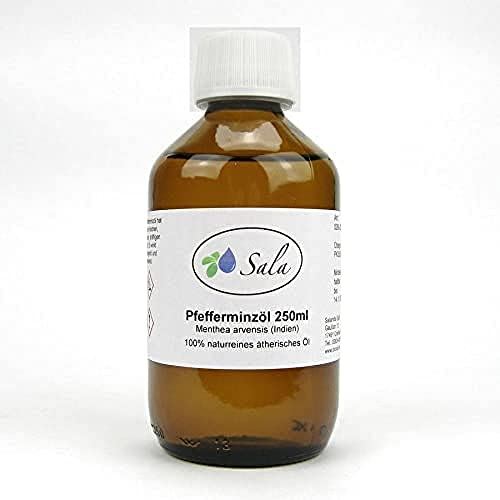 Sala Pfefferminzöl mentha arvensis ätherisches Öl naturrein 250 ml Glasflasche