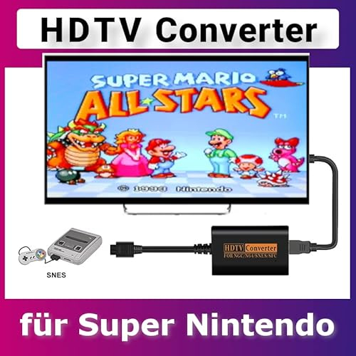 RetroReiZ HDTV Converter Adapter für Super Nintendo SNES - Nintendo 64 N64 - GameCube für HDMI TV Anschluss 1 Set
