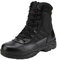 NORTIV 8 Stivali da Lavoro Tattici Militari da Uomo Stivali da Combattimento da Moto in Pelle con Cerniera Laterale,Size 40W,Nero,Trooper-W