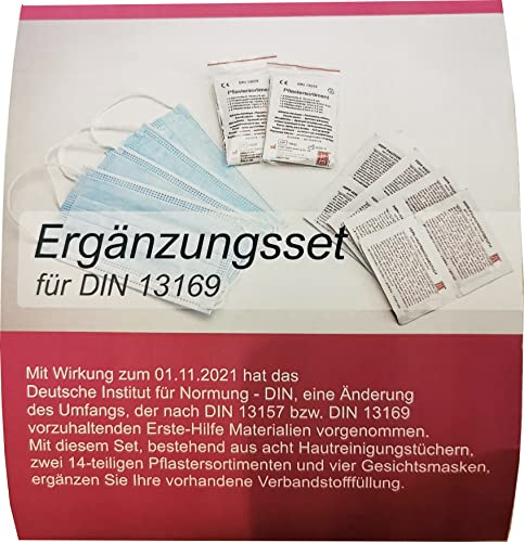 Ergänzungsset - erweitert die DIN 13169 auf die NEUE DIN 13169 für Verbandskasten Betriebe