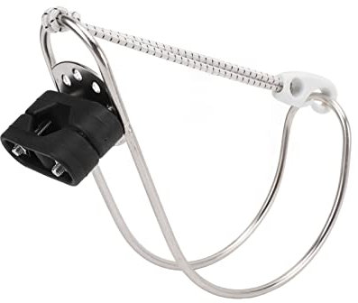 Lifebuoy Horseshoe Holder, Life Ring Holder Simple Installation Facial Polishing Metallic Material for Marine Buoy