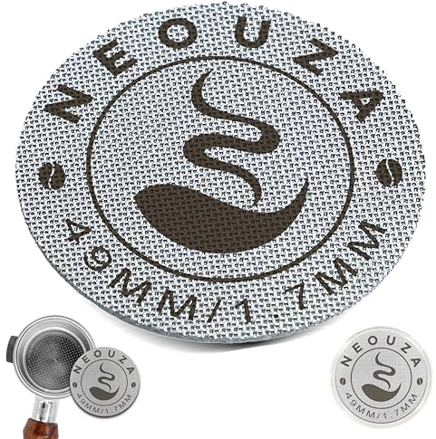 NEOUZA Grille à café expresso réutilisable 49 mm d'épaisseur 1,7 mm d'épaisseur 150 μm en acier inoxydable professionnel pour barista filtre à expresso