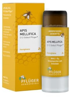 Globuli Pflüger® Apis Mellifica D12 - Honigbiene - einzigartiger Dosierspender - homöopathisches Arzneimittel - 10g (D12)