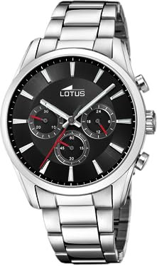 LOTUS Reloj Hombre 18922/3 Chrono Caja de Acero Inoxidable 316l Plateado Correa de Acero Inoxidable 316l Plateado