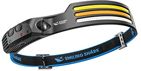 CHENRI Heller LED-Streifenscheinwerfer für den Außenbereich, USB Wiederaufladbare LED Stirnlampe Kopflampe, IPX4 Wasserdicht Leichtgewichts Mini Stirnlampen für Radfahren, Laufen, Camping