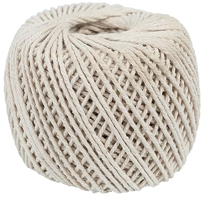 Craft County 50m Cotton Rope – 1mm, 2mm, 3mm, 4mm, and 5mm Diameter Options – 20 Colors