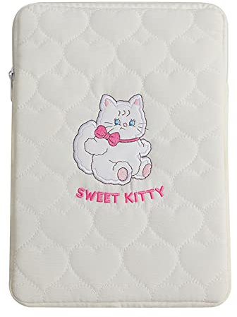 ARVALOLET Funda protectora acolchada de dibujos animados para tableta, funda suave para tablet, funda de transporte a prueba de golpes, funda para estudiante linda para 11 pulgadas