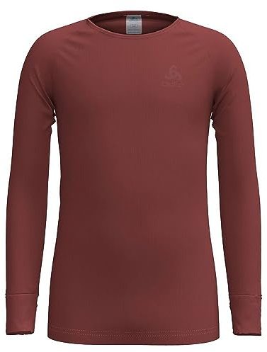 Odlo Kinder Funktionsunterwäsche Langarm Shirt Active WARM ECO, Spiced Apple, 116