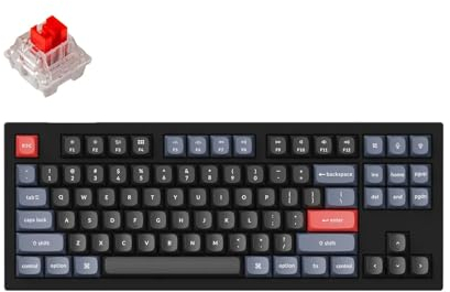Keychron V3 QMK Custom Mechanical Keyboard Hot-swap OSA PBT Keycap RGB-Hintergrundbeleuchtung, Schalter K Pro Rot