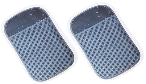 HEMOTON 4 Stück kein Armaturenbrett Handy Silikonpads Radarwarner Armaturenbrettmatte Klebematte Telefonmatte aus Silikon rutschfeste Telefonpads Wagen rutschfeste Matte