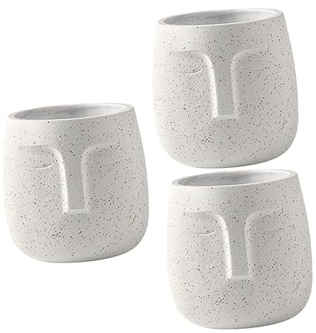 Milisten 3 STK Blumentopf aus Keramik Topf für Pflanzen im Innenbereich Blumenhalter für den Garten gartenwerkzeuge gartengerät Zimmerpflanzen Vase einfacher Blumentopf Pflanzenhalter Luft