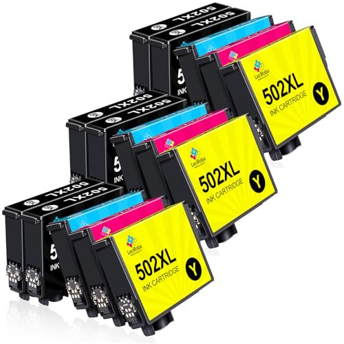 LeciRoba 502XL Tintenpatronen für Epson 502 Multipack - Kompatibel Mit XP-5100, XP-5105, XP-5150, XP-5155, WF-2860, WF-2865, WF-2880, WF-2885 (15er-Pack)