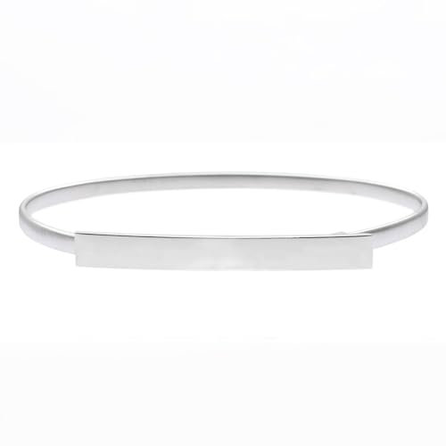 Jascatin Womens Faux Leder Skinny Gürtel Elastischer dünner Taillenbund Gürtel mit Metallschnalle für Damen Kleid Slim Gürtel (Silber)