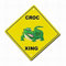 30,5 x 30,5 cm Warnschild Blechschild Krokodil Wanddekoration Krokodil