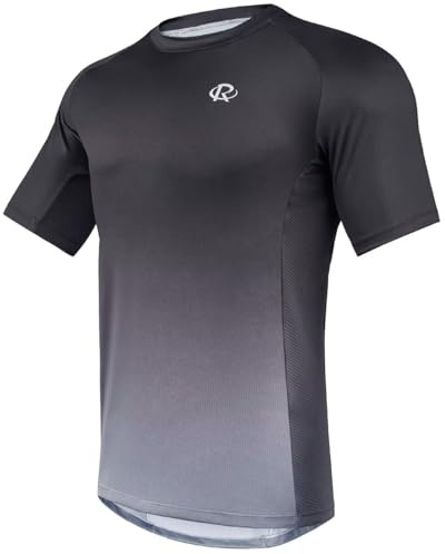 ROTTO Herren Mountainbike Trikot Kurzarm Radtrikot für MTB BMX Downhill Kurze Ärmel Schnell Dry