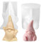 Sprinlot Silikonform Weihnachten, 2Pcs Silikonform Wichtel, Silikonformen Zwerg Epoxidharz DIY, Christmas Resin Harzformen, Geschenk Weihnachten Geburtstag Familie Freunde