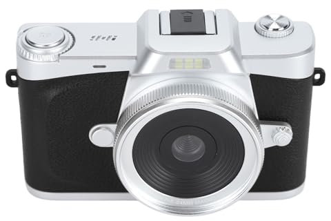 Digital Camera 4K, 64MP 20x Digital Zoom, 180° Flip Screen, Professional Lens Mirrorless Interchangeable Lens Camera with Wide Angle Lens for Photography (Black)