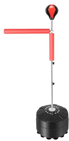 Standboxsack Boxsack Stehend, Boxsack Professioneller Heavy Stand Boxsack mit 360 ° Rotierender Reaktionsstange, Höhenverstellbar, für Erwachsene