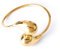 Cosmeria Offenes Armband mit Tropfen-Design aus 18K Vergoldetem Edelstahl, Hypoallergen und Elegant für Damen
