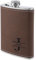 Flasques Personnalisées pour Hommes Acier inoxydable Flasque et Entonnoir avec Lettre Nom 8 OZ Cadeaux de Noël Cadeau d'anniversaire pour Frère Papa Grand-père (Braun)
