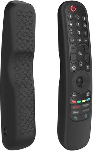 HEYOMI Custodia in Silicone per Telecomando LG AN-MR21GA AN-MR21GC MR22GA MR22GN MR23GA MR24GA, Cover telecomando LG antiurto, lavabile, Cover Telecomando per LG Magic 2021/2022/2023/2024