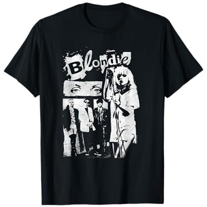 Blondie Punk Zine Collage Vintage Band T-Shirt