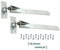 Heavy-Duty Garden Gate Fitting Kit 24” (600mm) Adjustable Hook and Band Hinges Pair Galvanised Finish – Ideal for Wooden Garden Gate, Garage Door, Driveway