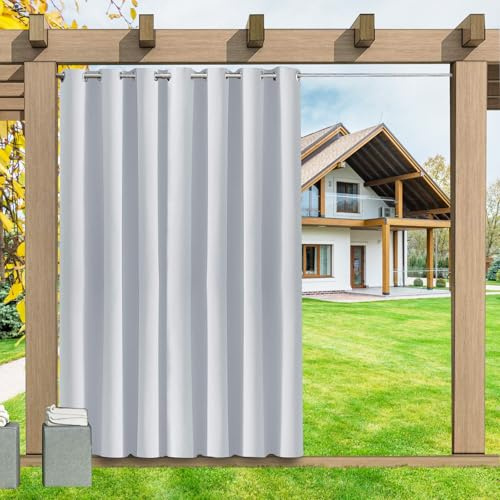LSDINDF Tende da Sole per Esterno con Anelli - 1 Pezzo. Tessuto antivento, idrorepellente, 23 Colori, Protezione Solare Privacy per Balcone Gazebo Pergola Veranda - 355L x 241A cm