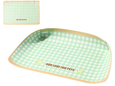 Pet Food Mat PU Leather Spill-Proof Non Slip Pad | Cat Food Water Mat for Dog Bowl for Small Medium Large Breed Puppy Kitten Indoor Outdoor Balcony Home Travel Training
