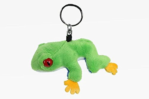 Unbekannt Schlüsselanhänger Frosch aus Plüsch, Frösche, Tier Tiere