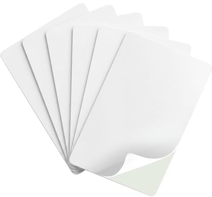 badgeDesigner Bodno Premium Cr80 10 Mil Mylar Adhesive Backed PVC Cards 200 Pack